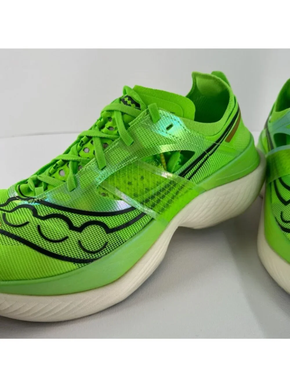 Saucony Endorphin Elite Running Sneakers Men US 11 Low Top S20768-30 Slime Green
